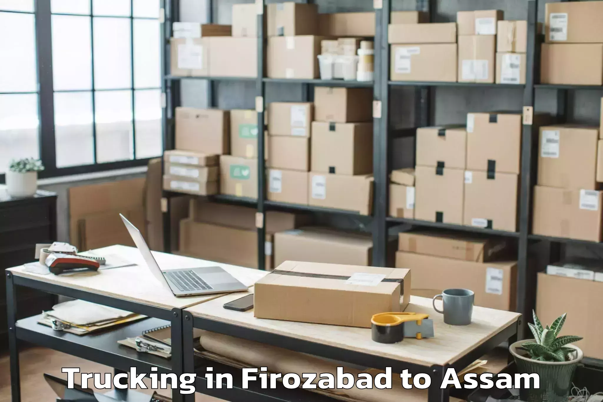 Hassle-Free Firozabad to Kalgachia Trucking